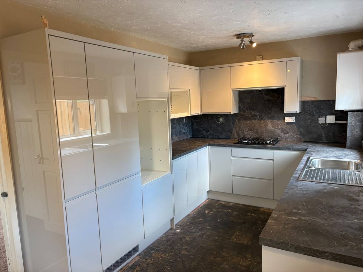 Kitchen fit completed and ready for the next stage — Hereford project, photo 1