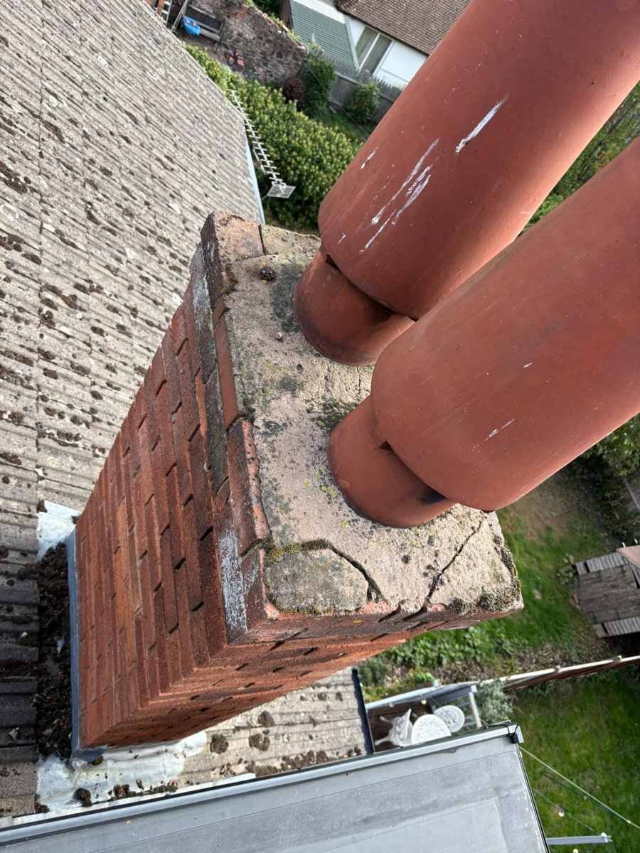 Chimney flaunching job completed — Hereford project, photo 1