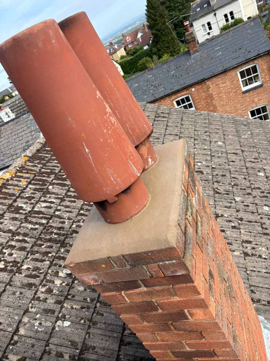 Chimney flaunching job completed — Hereford project, photo 3