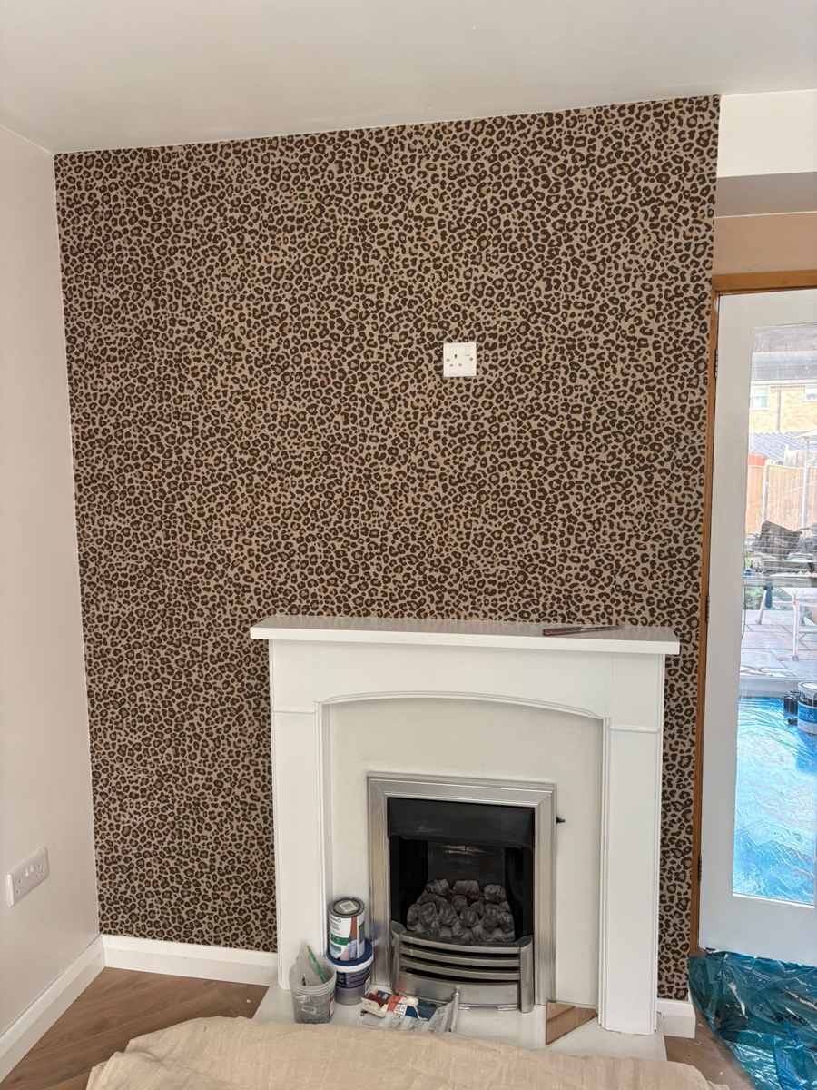 Wallpaper hanging completed — Hereford project, photo 1