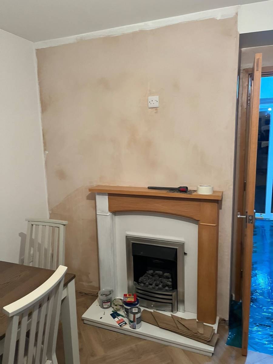 Wallpaper hanging completed — Hereford project, photo 2