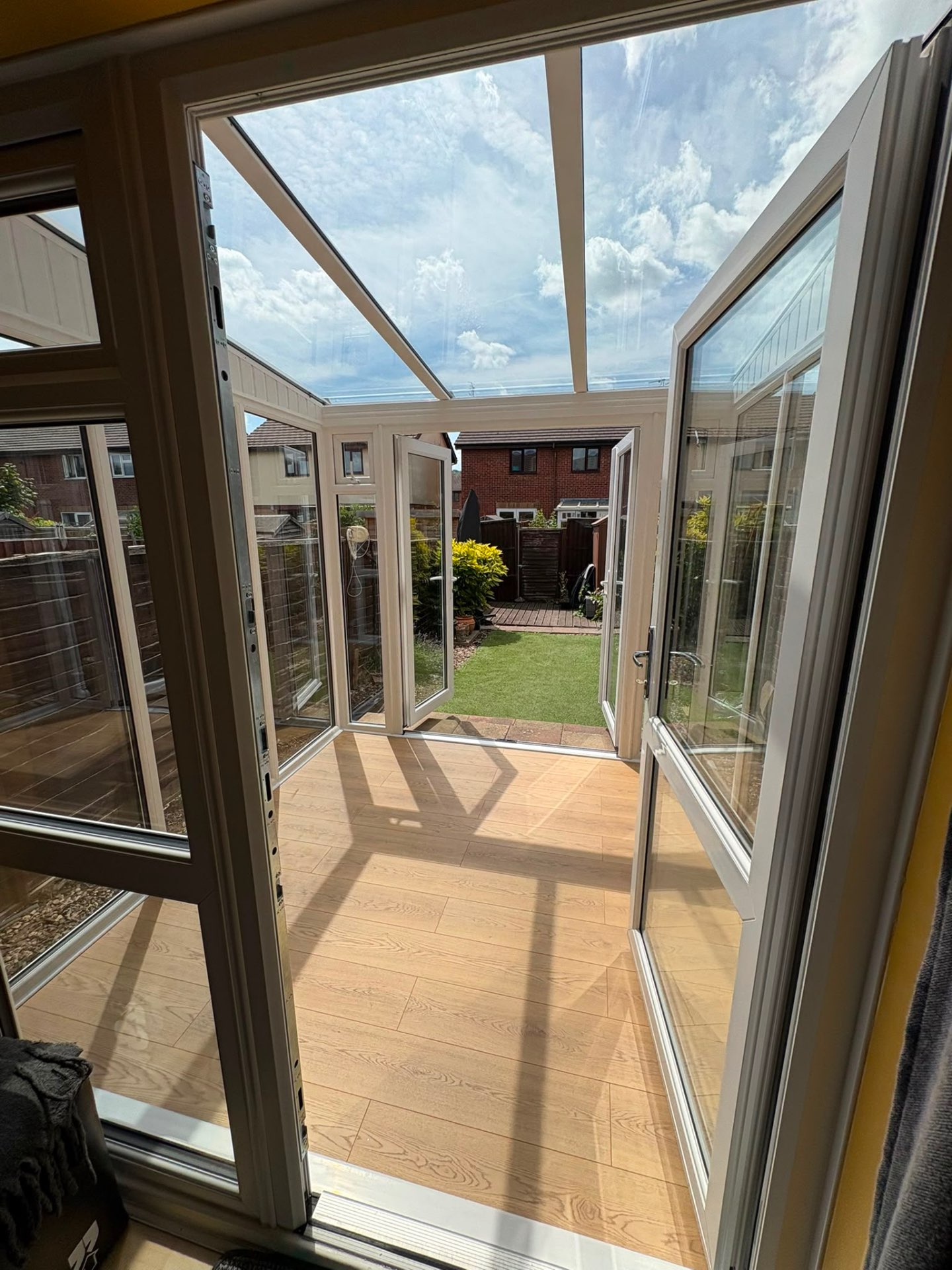 White uPVC & glass conservatory — Hereford project, photo 3